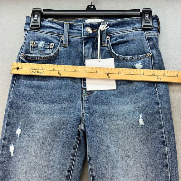 NWT Pistola Jeans Women's Size 26 Blue Aline High Rise Skinny Huntington Beach - Picture 3 of 13